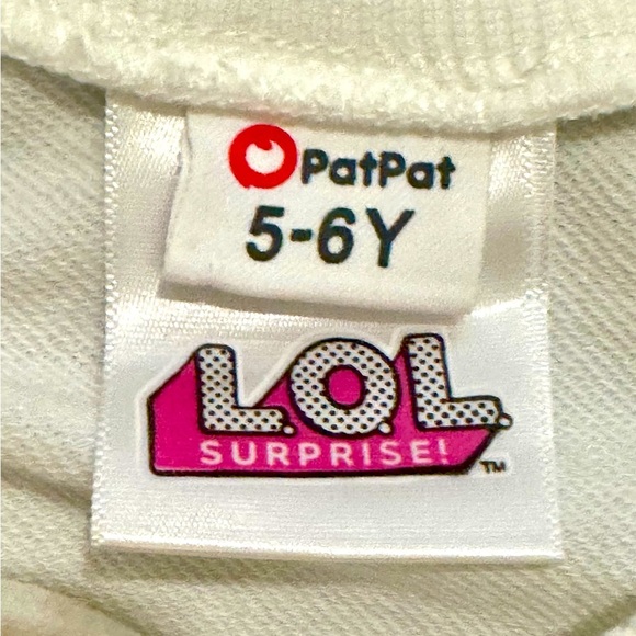 LOL “Eye Candy” Kids Graphic Sweatshirt with matching plaid skirt NWOT SZ 5-6Y - Picture 4 of 4